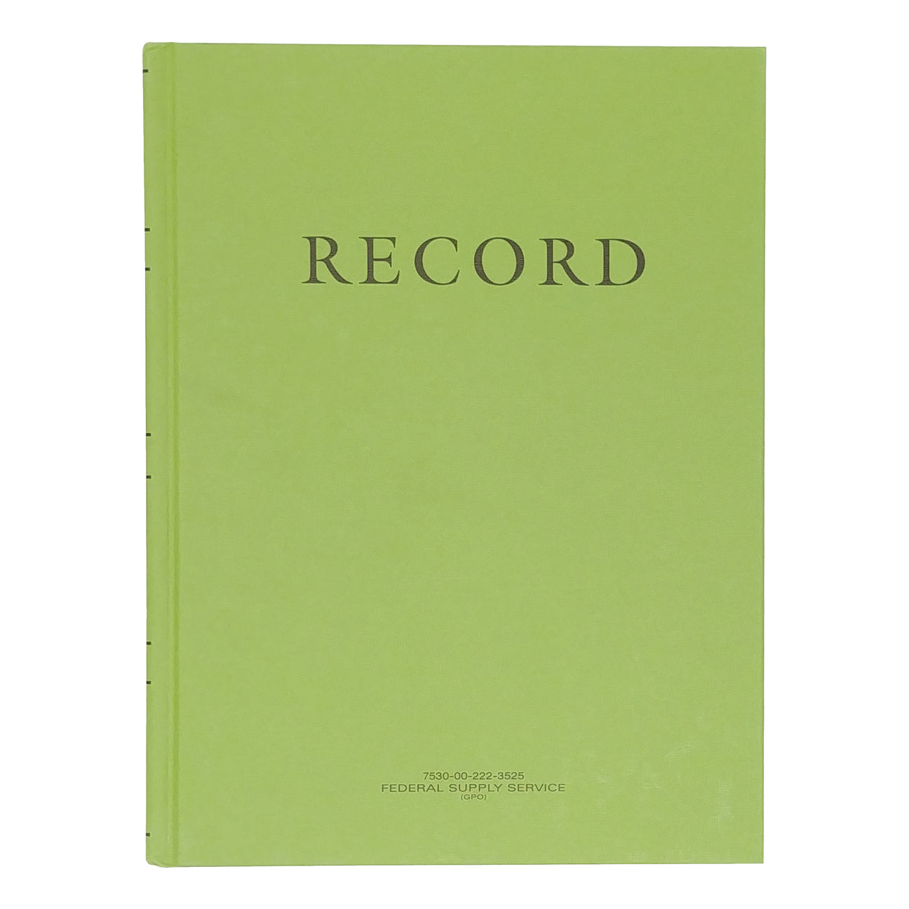 Green Military Log & Record Book — 8