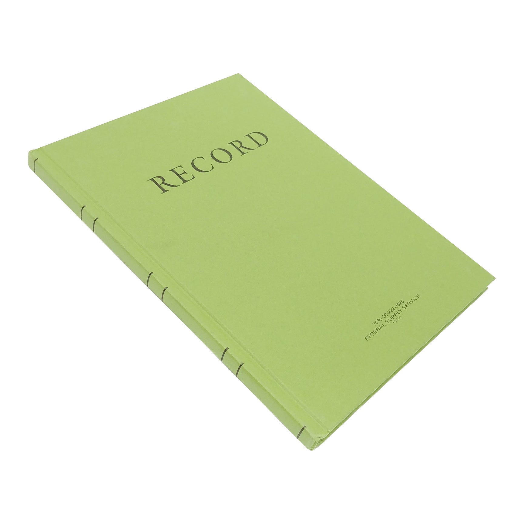 Green Military Log & Record Book — 8